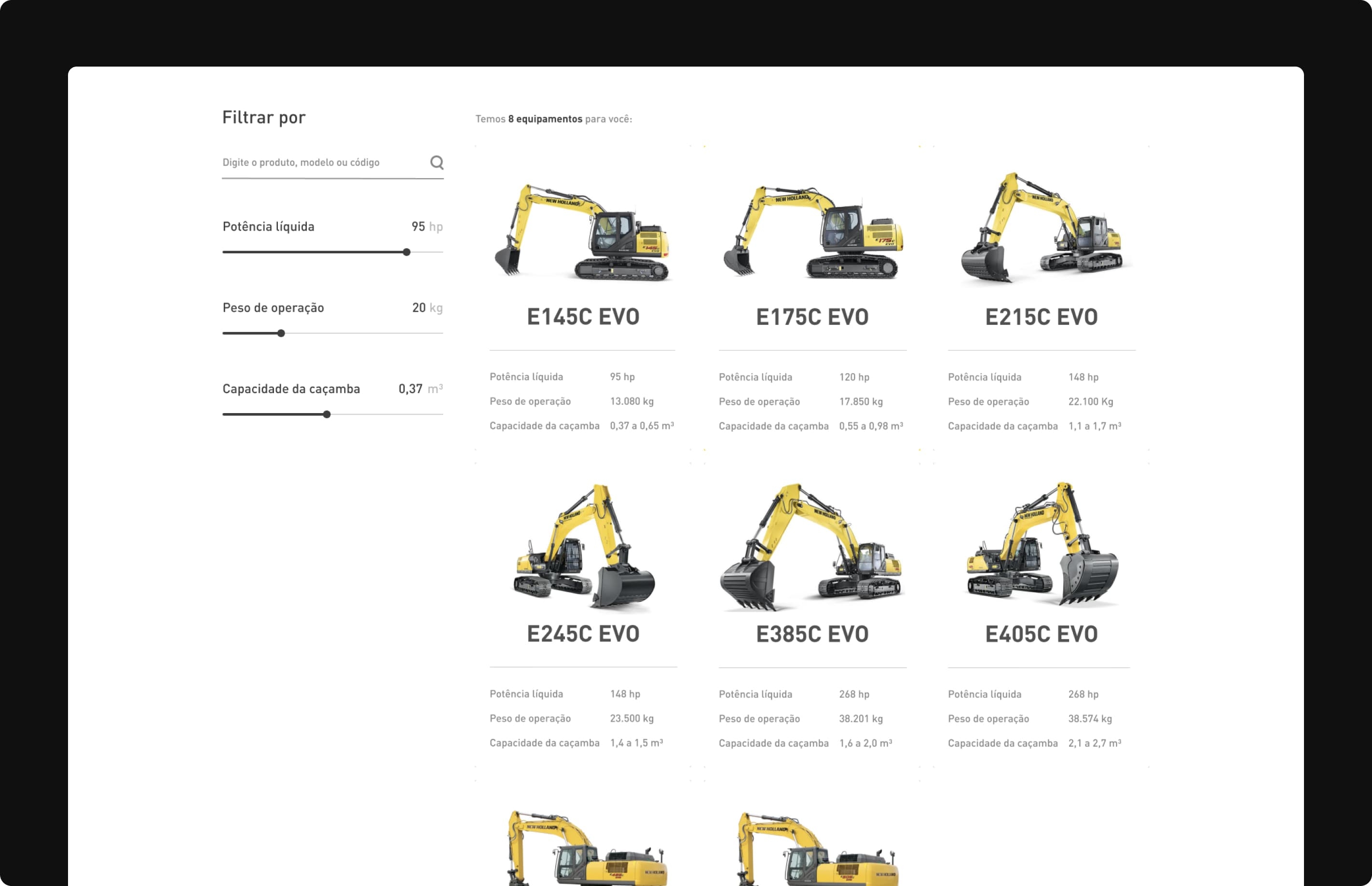 New Holland UI Design