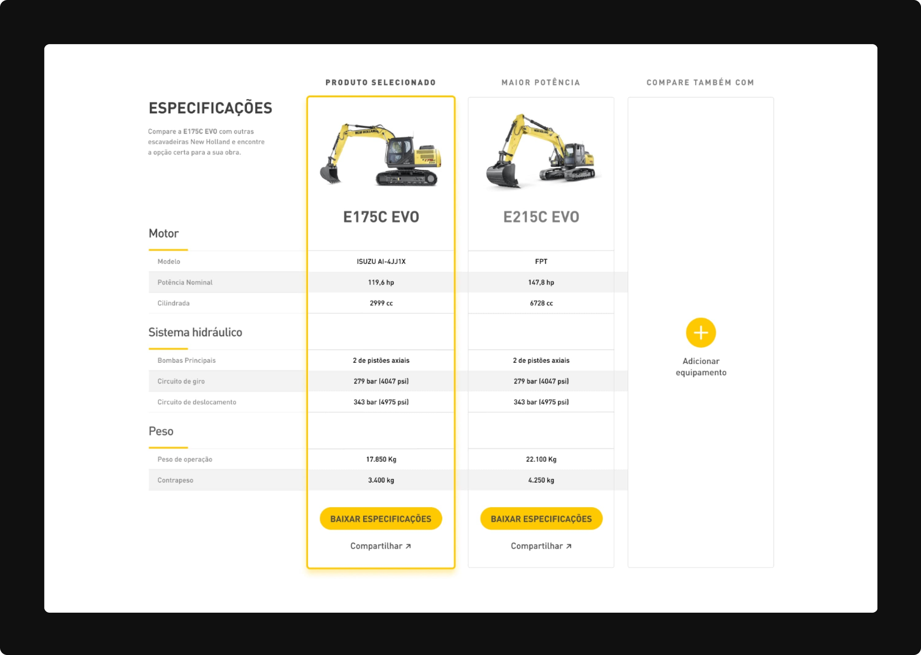 New Holland UI Design