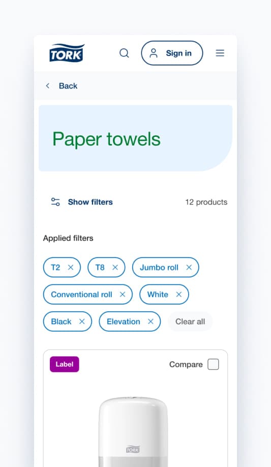 Tork Design System media 17